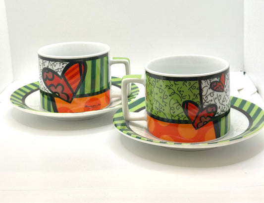 Deux Tasses à Café Romero Britto