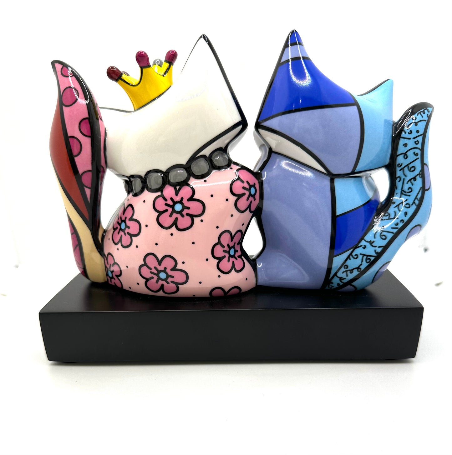 Figurine Duo Chats Romero Britto