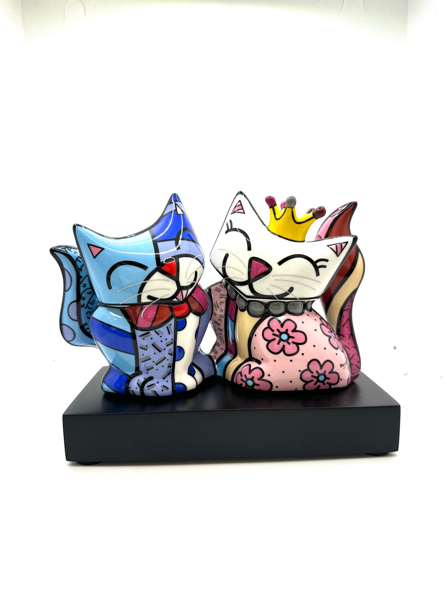 Figurine Duo Chats Romero Britto