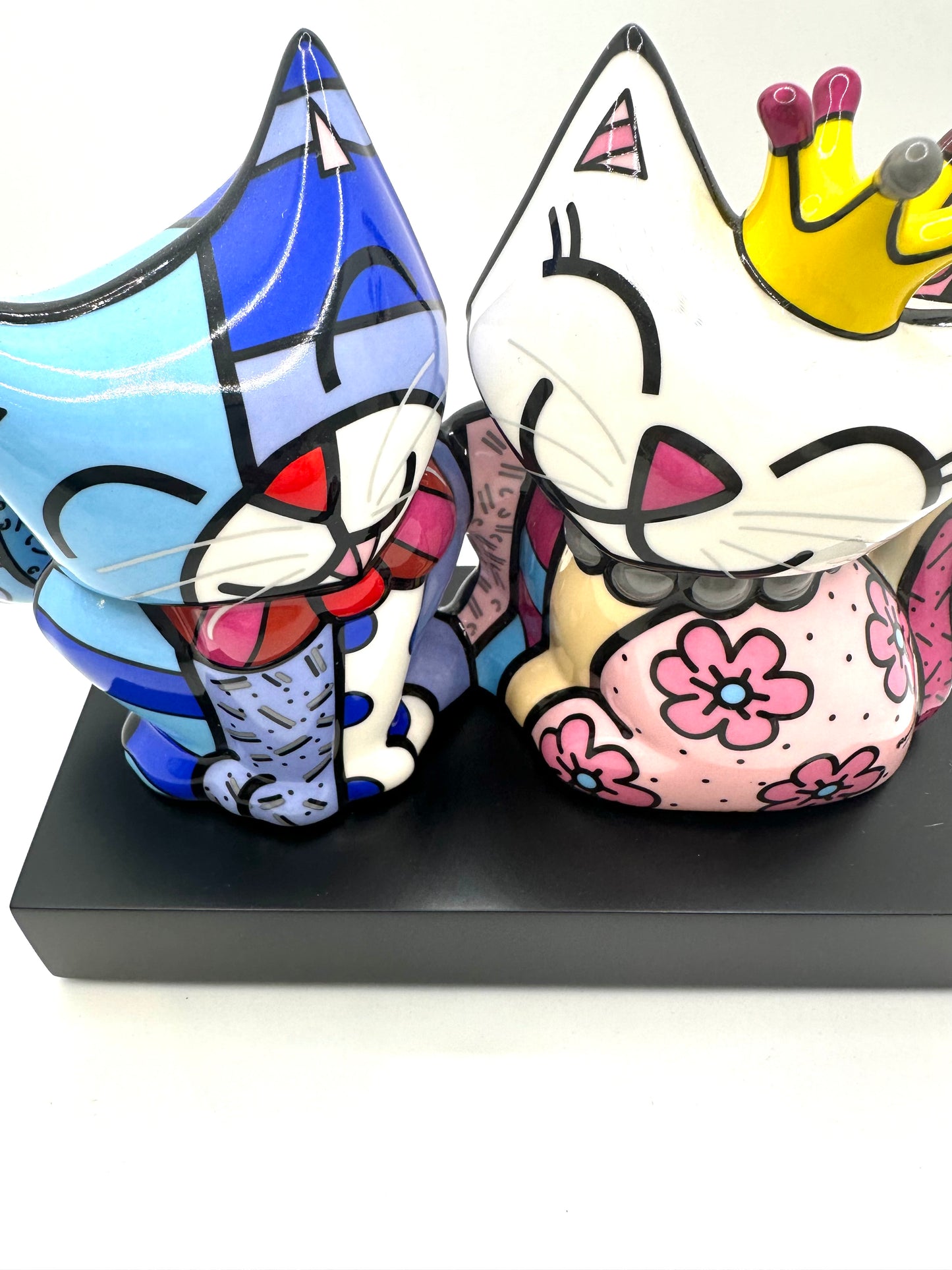 Figurine Duo Chats Romero Britto