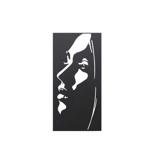 DECORATION MURALE METAL FEMME VISAGE - BEAUX-ARTS